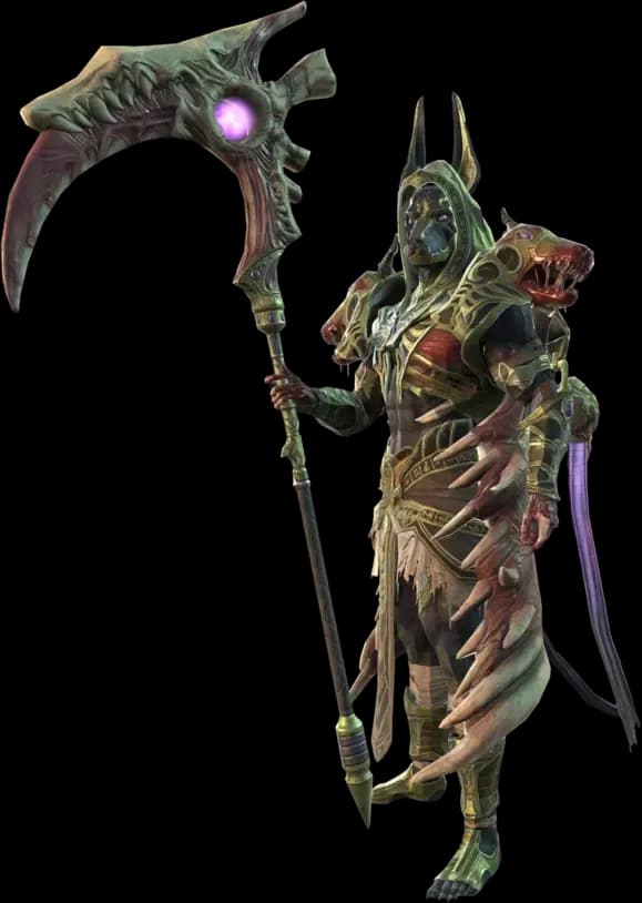 Anubis character render — Godforge