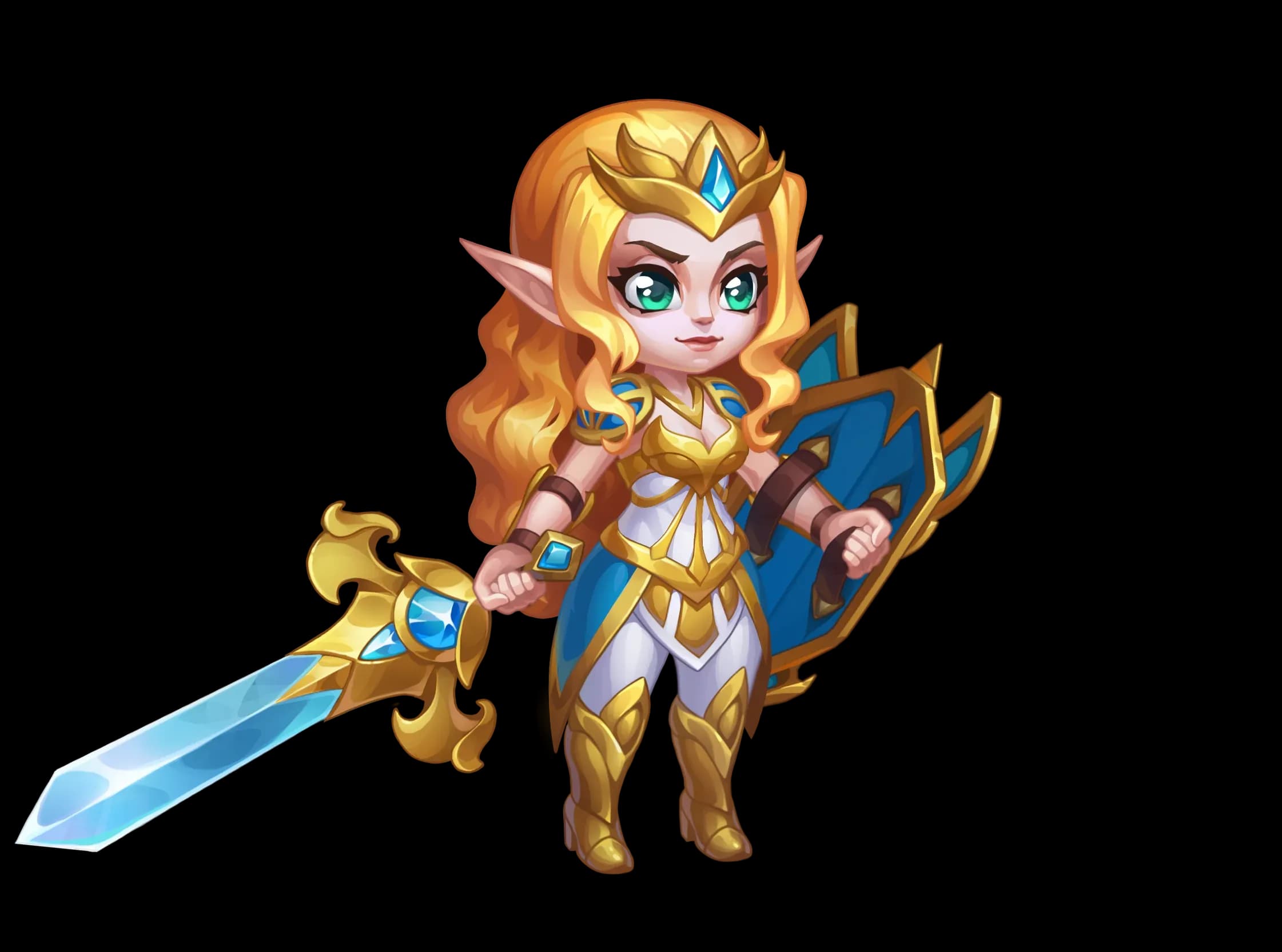 Aurora character render — Hero Wars