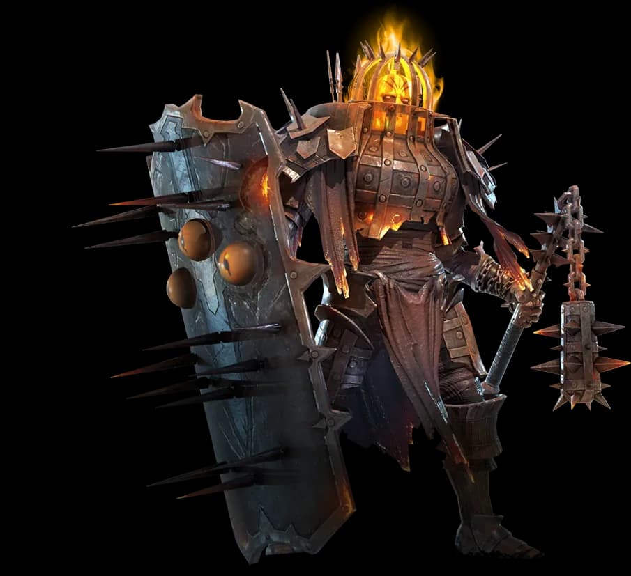 Fire Knight character render — RAID: Shadow Legends