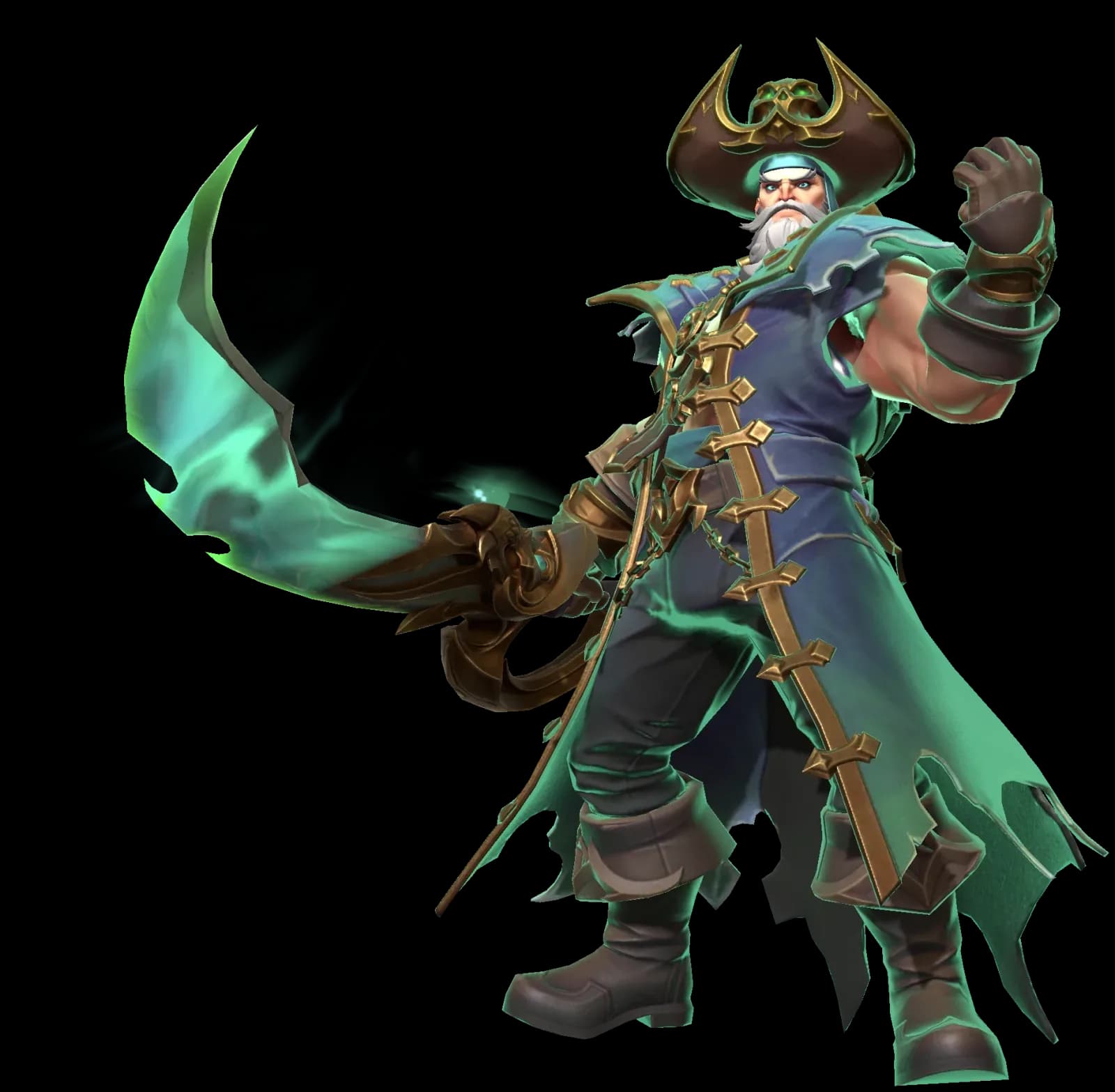 Admiral Gladstone character render — Invokers: Titan Legacy