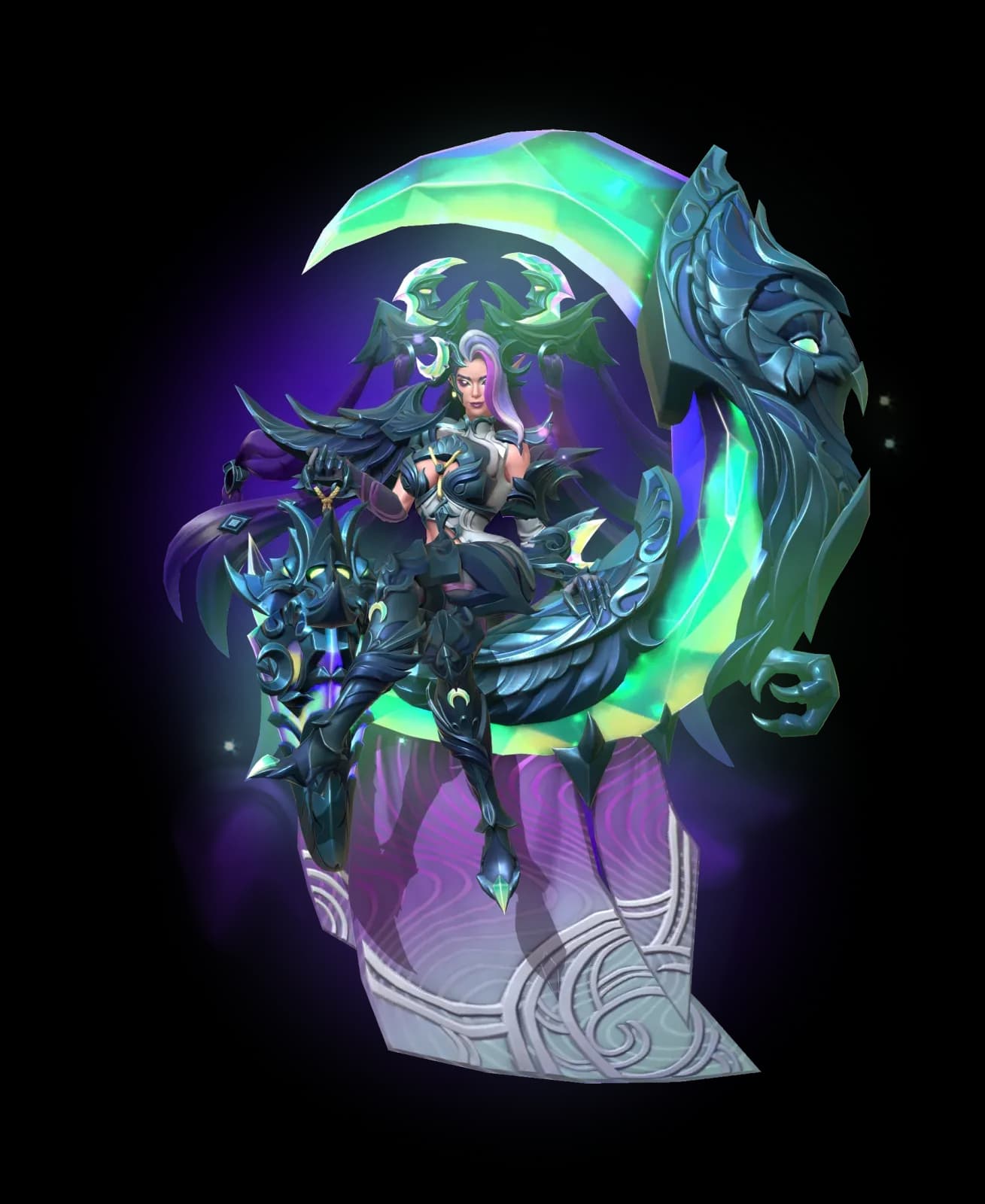 Crestelle Moonveil character render — Invokers: Titan Legacy