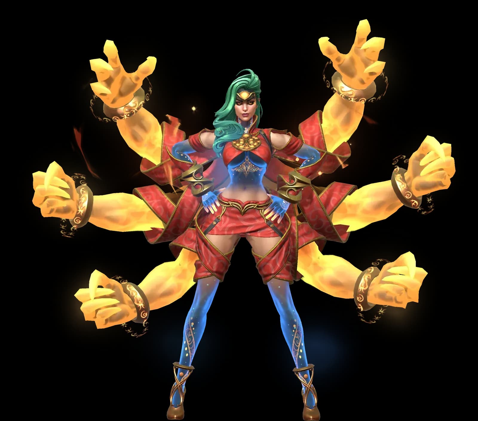 Devi of the Six character render — Invokers: Titan Legacy