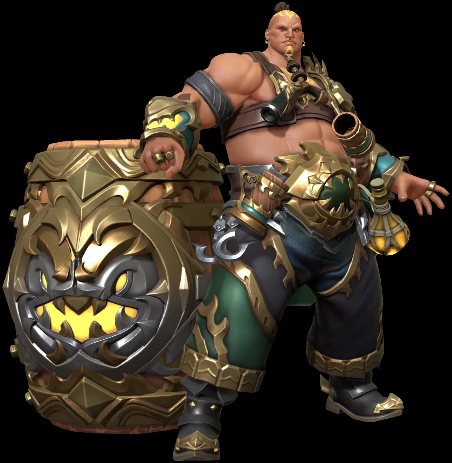 Kegbeast Tonhaka character render — Invokers: Titan Legacy