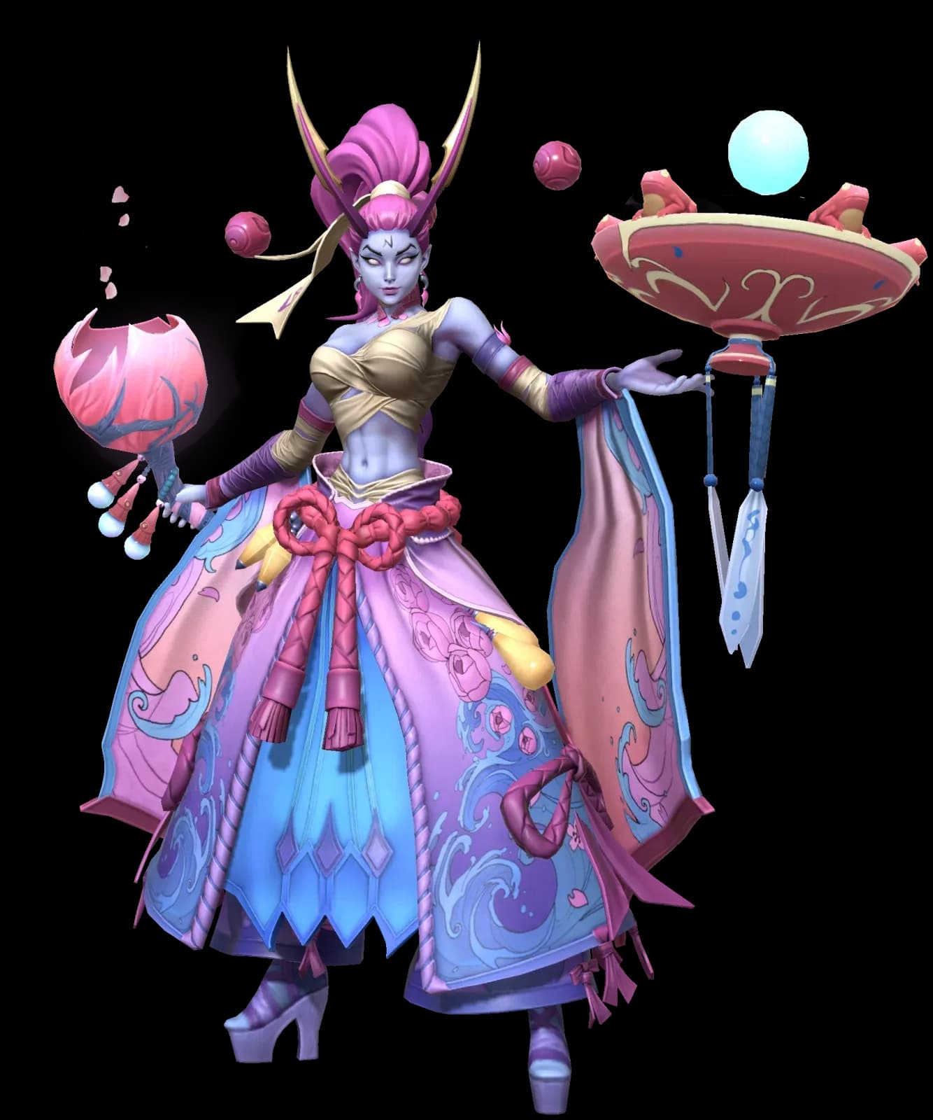 Life Blossom Kamiwa character render — Invokers: Titan Legacy