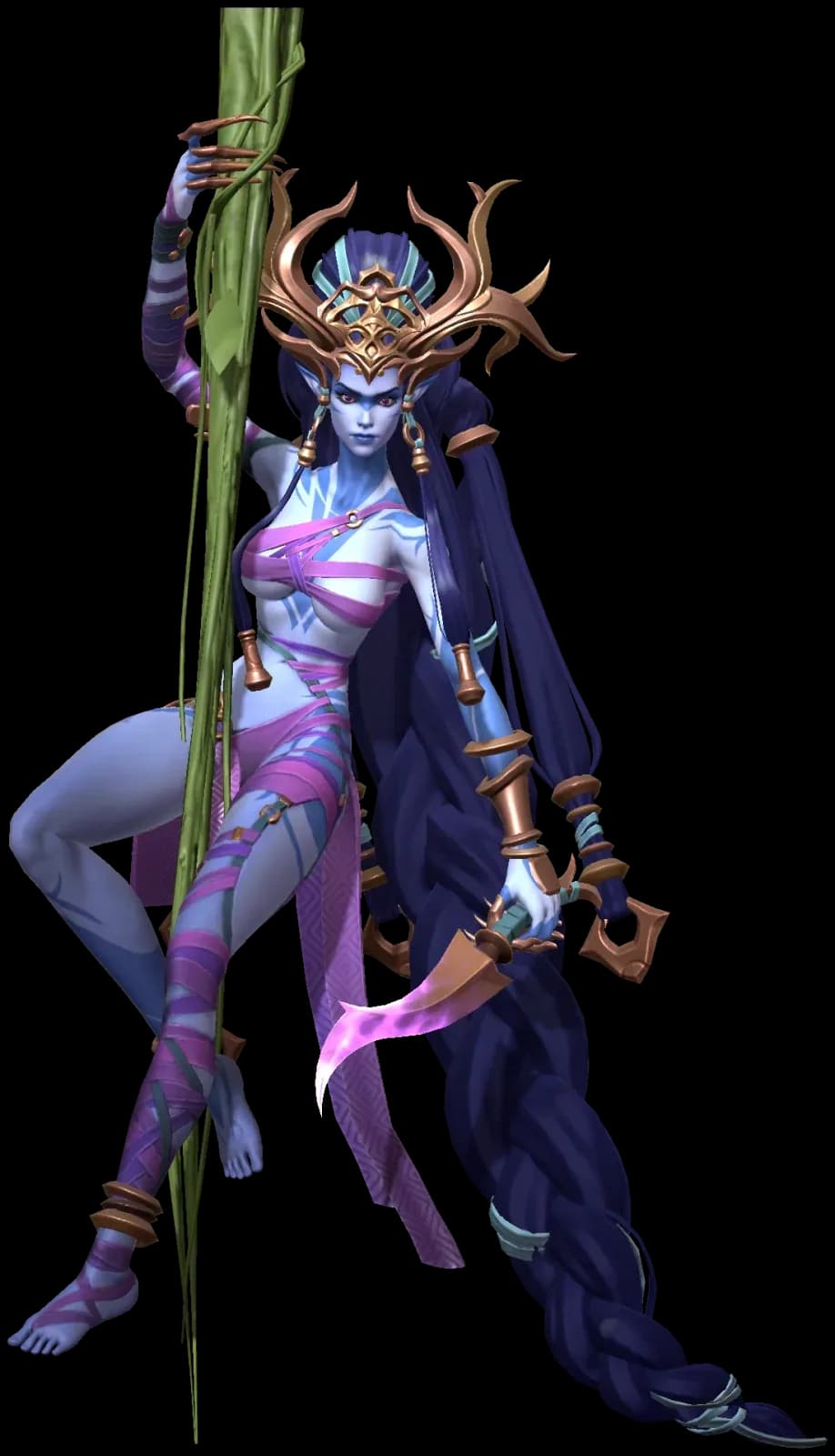 Morriga character render — Invokers: Titan Legacy