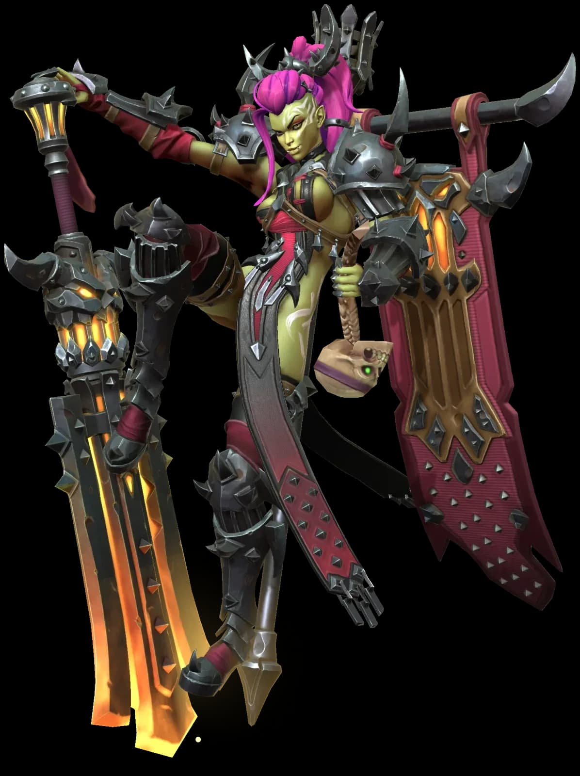Pyla the Fumebanner character render — Invokers: Titan Legacy