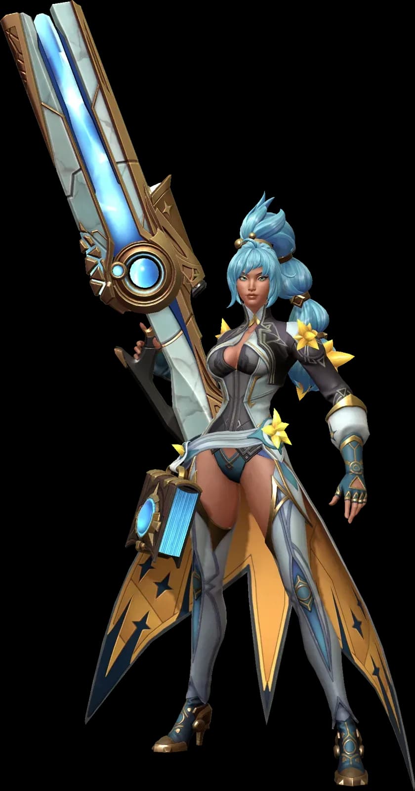 Railbolt Sarienne character render — Invokers: Titan Legacy