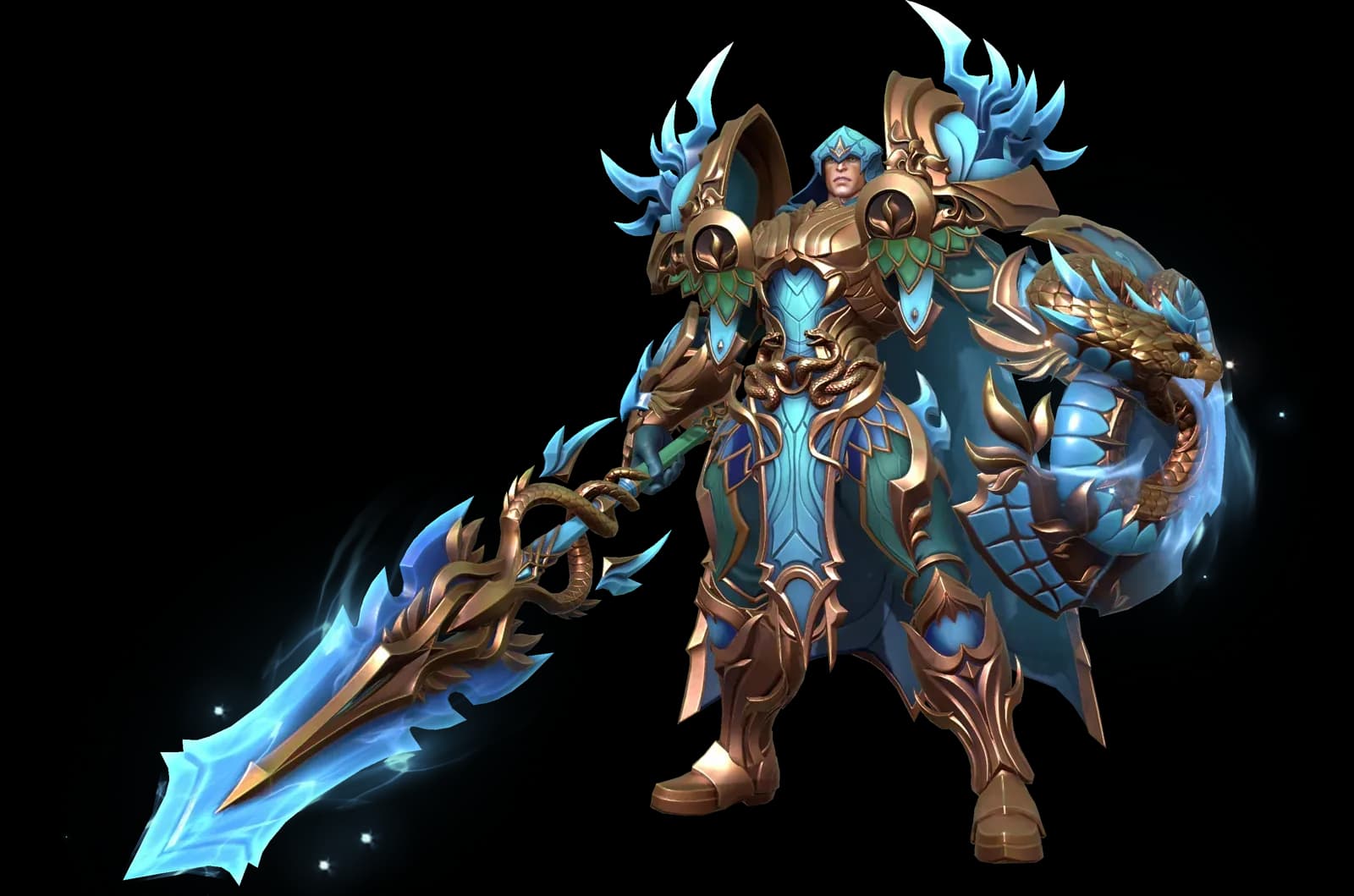 Rikharel the Seascale character render — Invokers: Titan Legacy