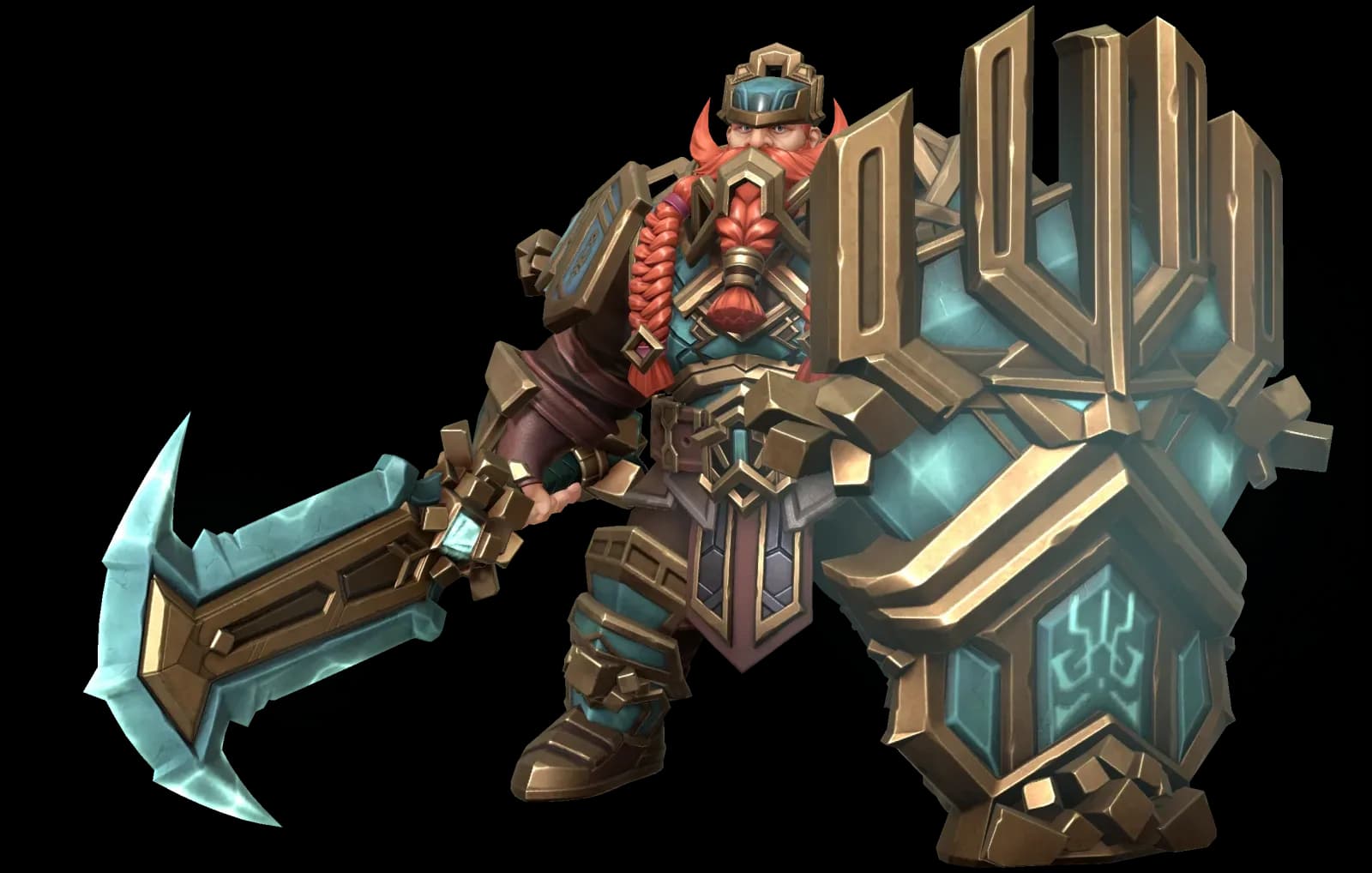 Runeshield Brotten character render — Invokers: Titan Legacy