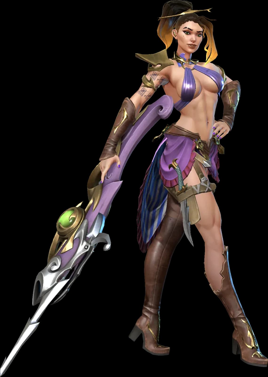 Sawtooth Veyna character render — Invokers: Titan Legacy