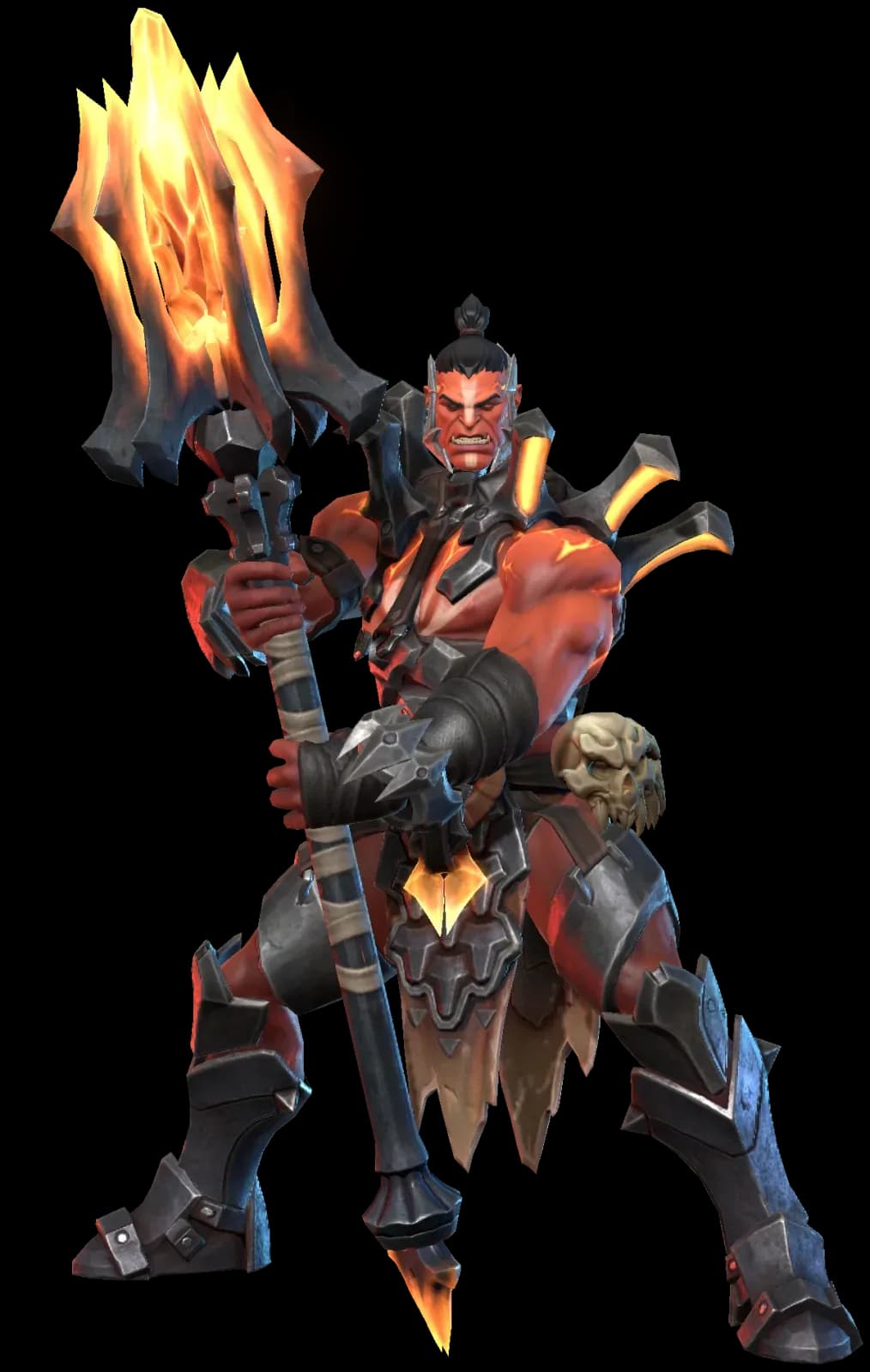 Volkam Scorchblood character render — Invokers: Titan Legacy