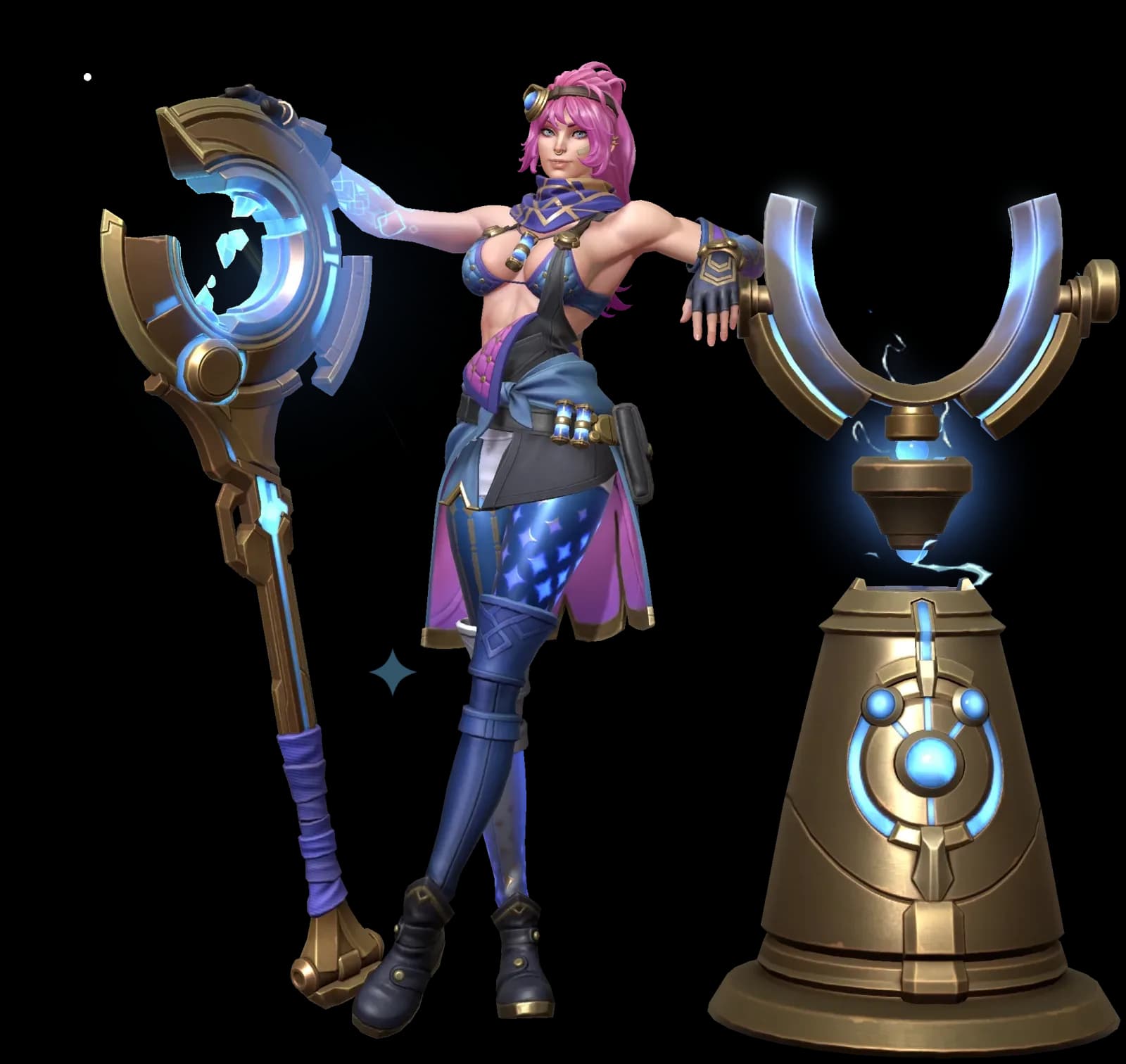 Zhine the Spark character render — Invokers: Titan Legacy