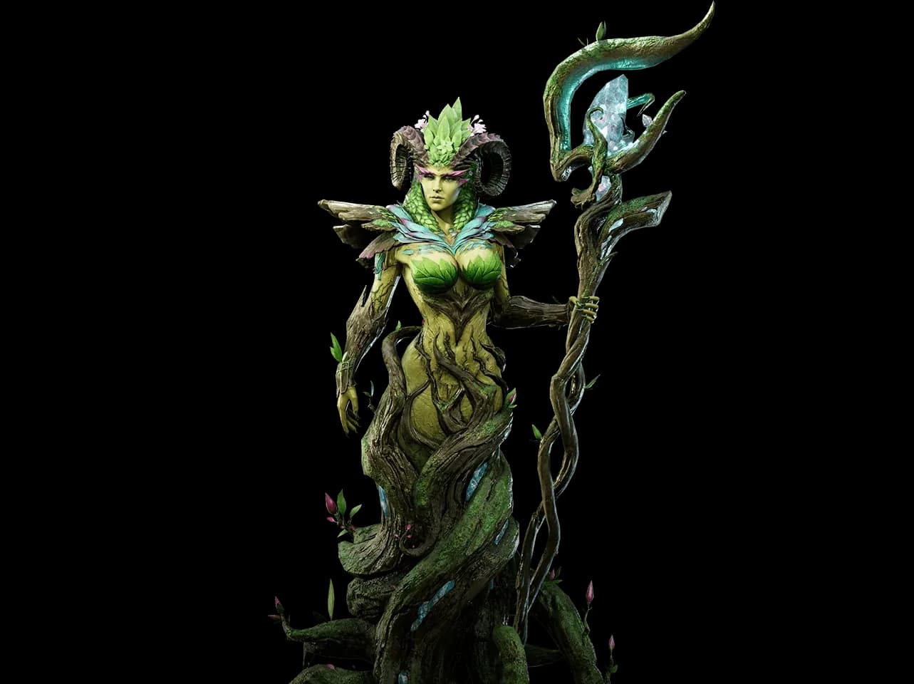 Elowyn character render — Watcher of Realms