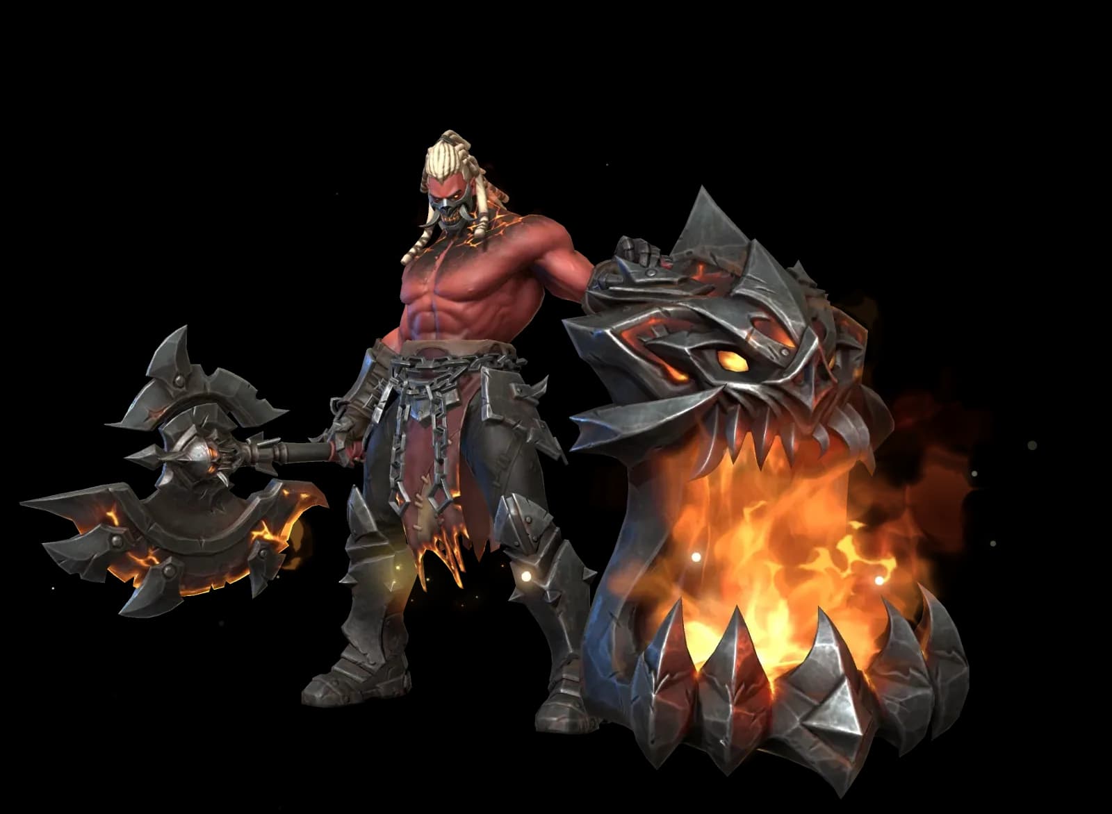 Furnos the Iron Wall character render — Invokers: Titan Legacy