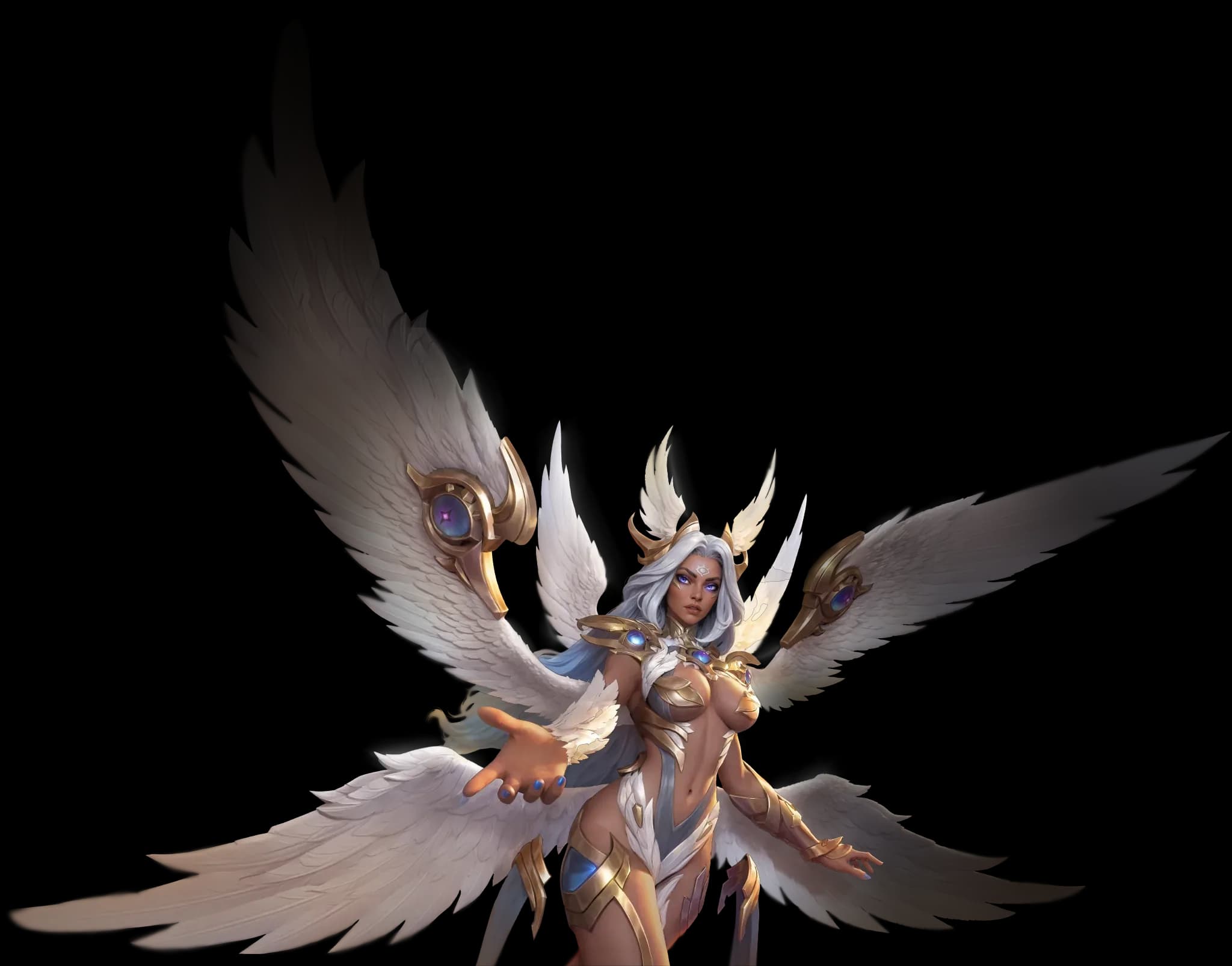 Lightwind Iristeia character render — Invokers: Titan Legacy