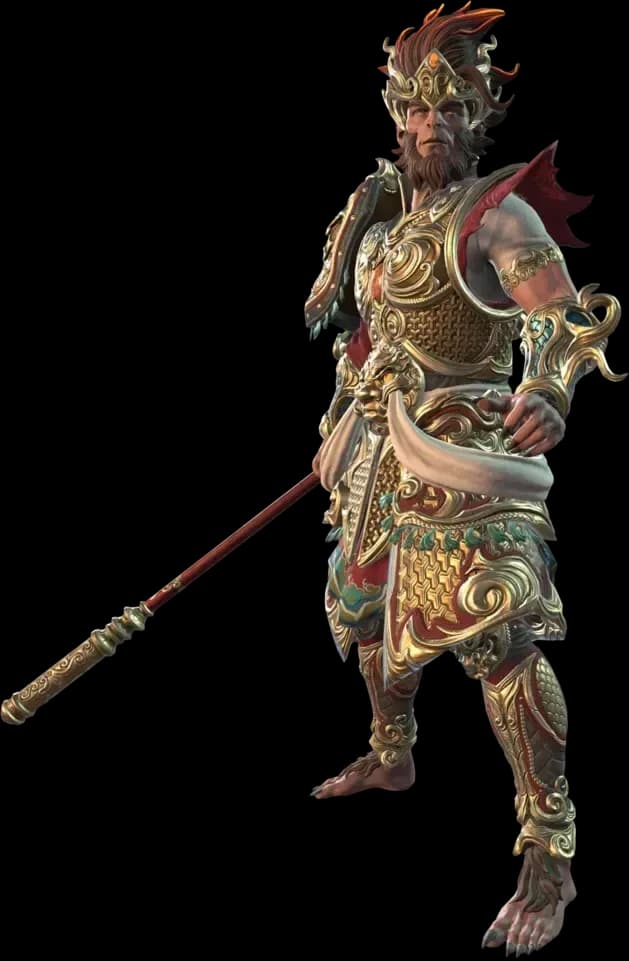 Sun Wukong character render — Godforge