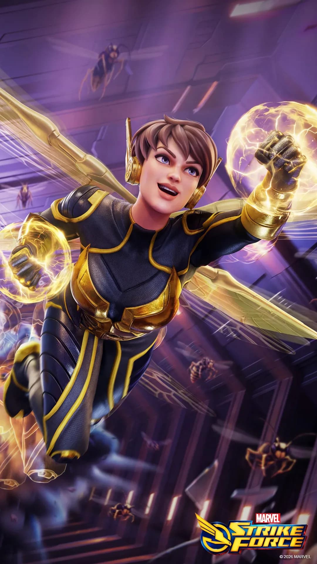 Wasp character render — MARVEL Strike Force