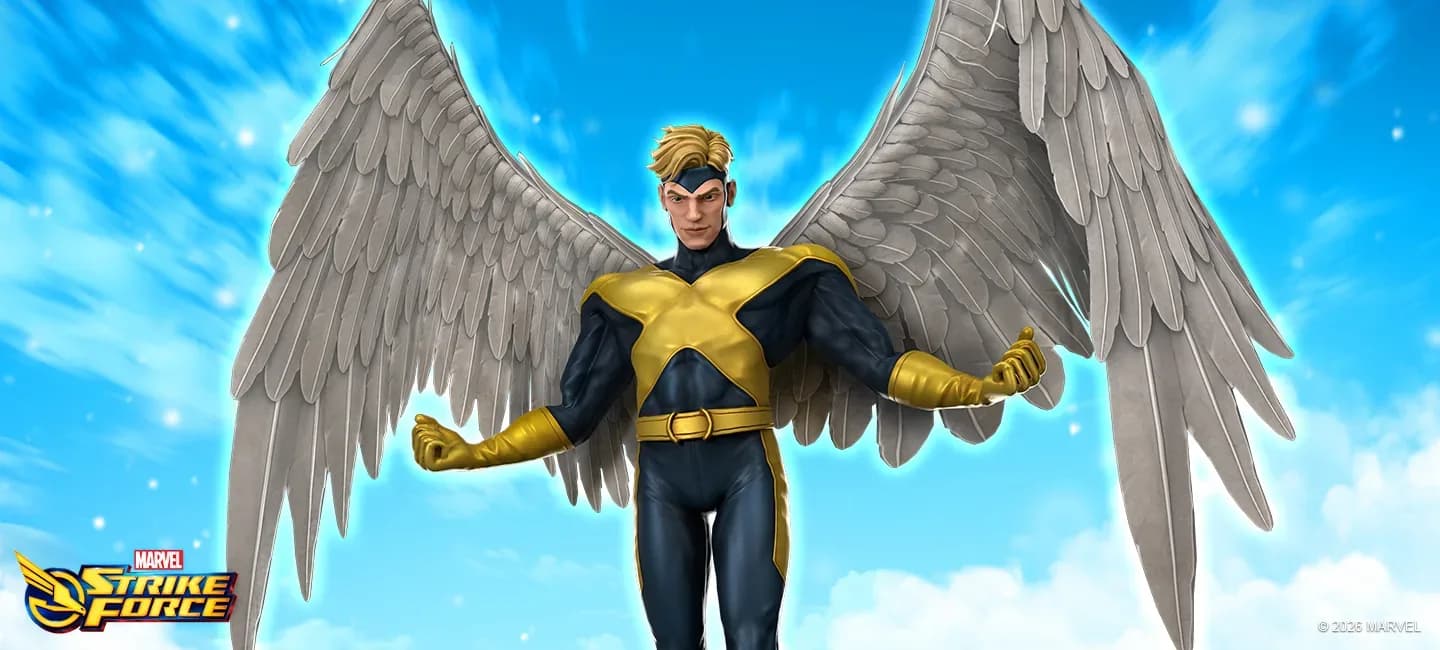 Angel character render — MARVEL Strike Force