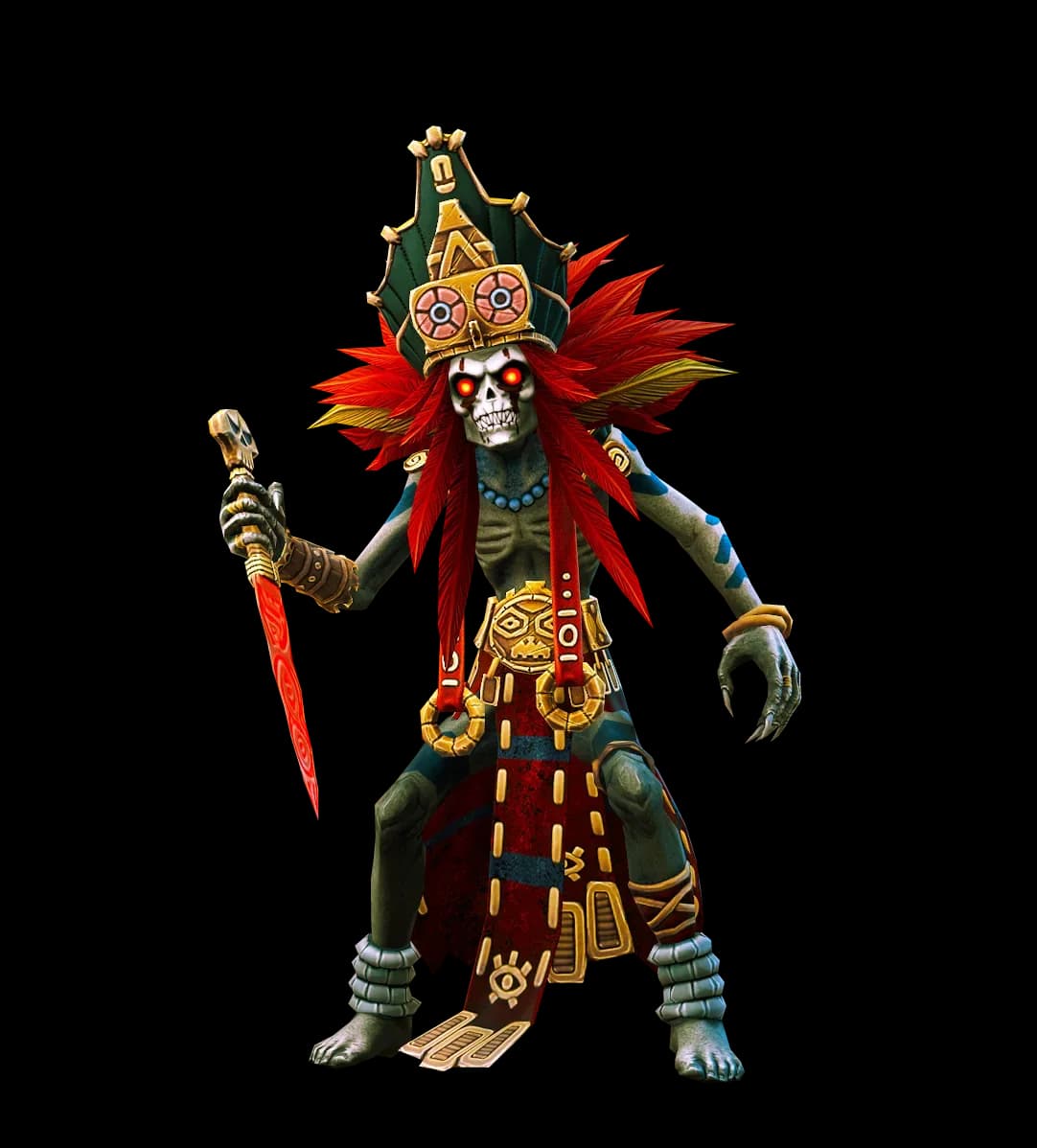 Arekhonian Blood Mage character render — Age of Magic