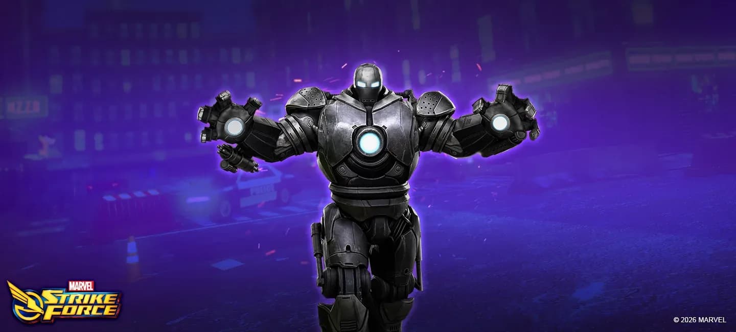 Iron Monger character render — MARVEL Strike Force